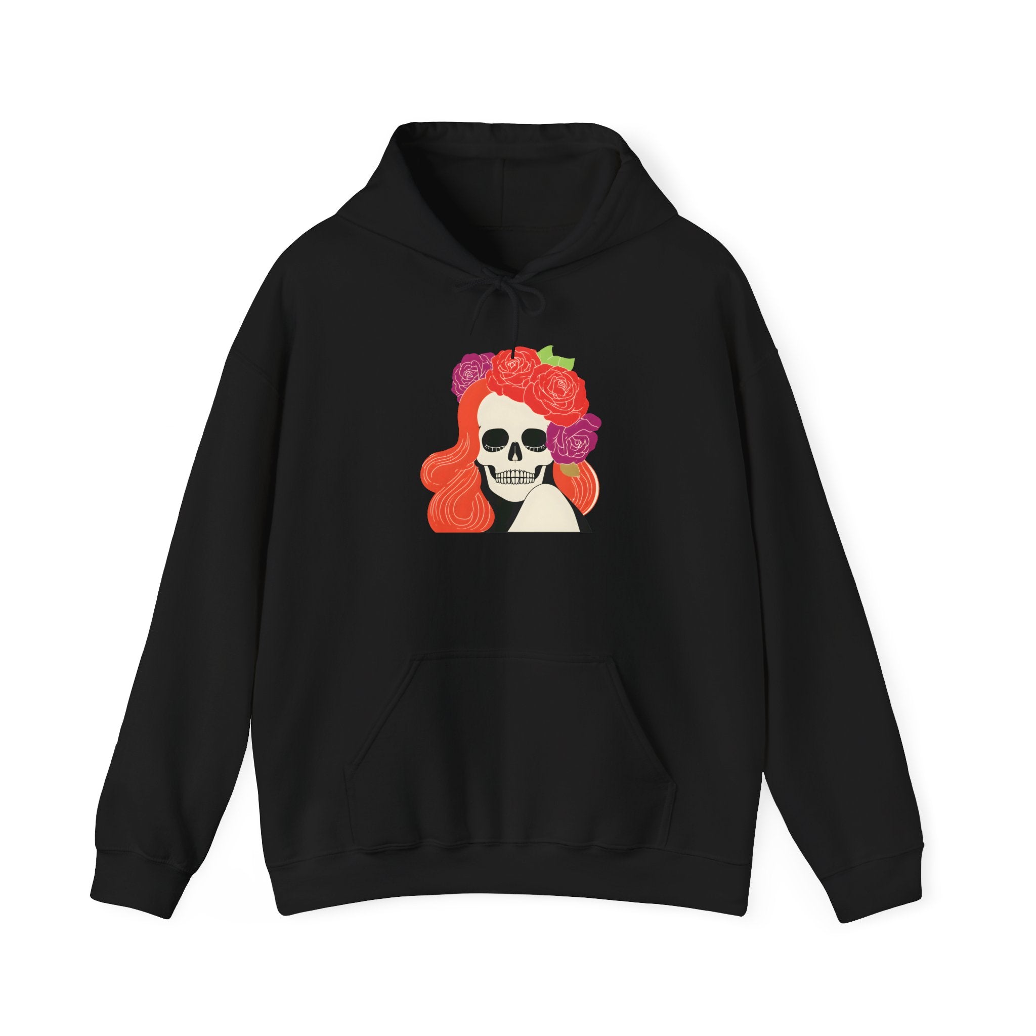 Skull Girl Hoodie — Floral Crown Day of the Dead Sweatshirt