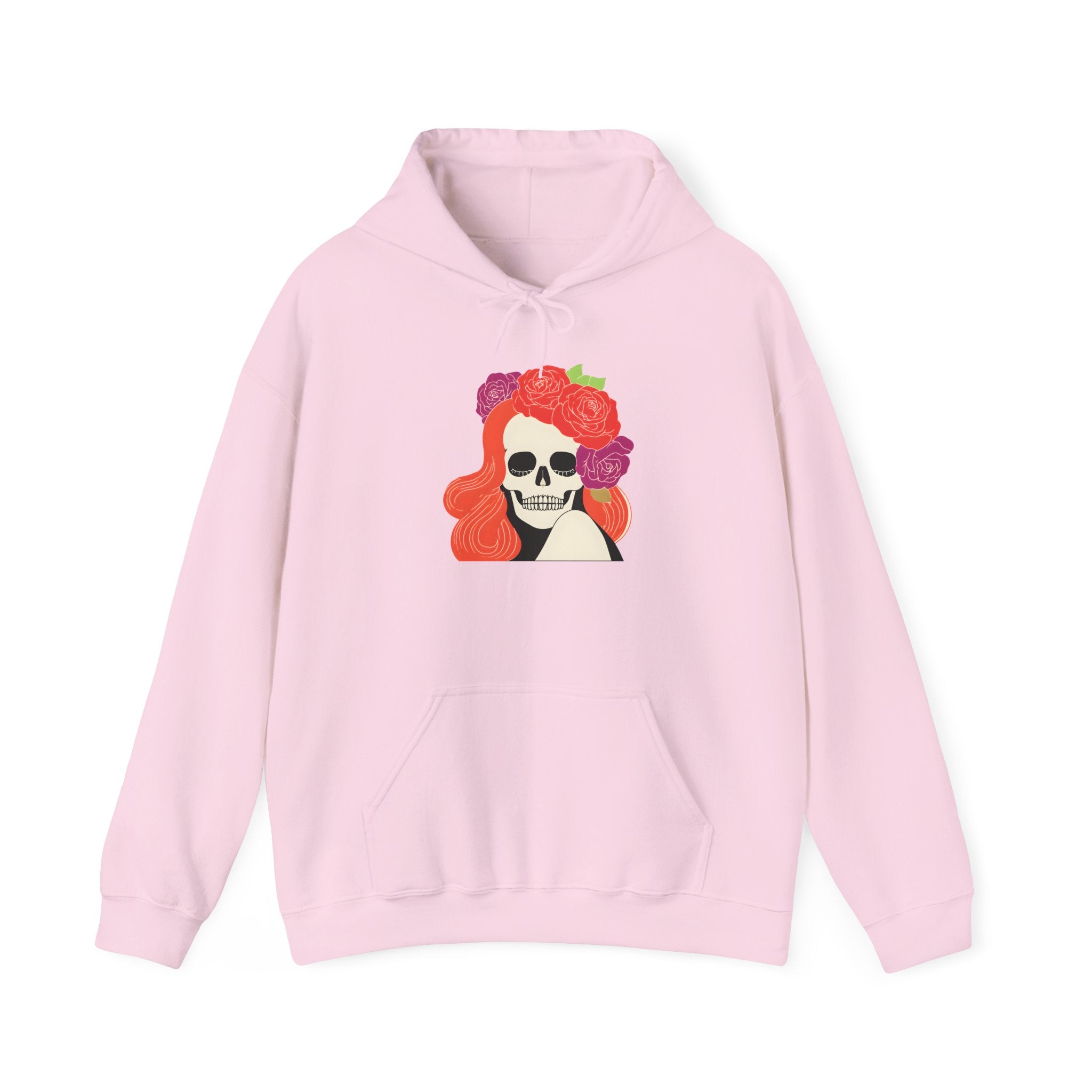 Skull Girl Hoodie — Floral Crown Day of the Dead Sweatshirt