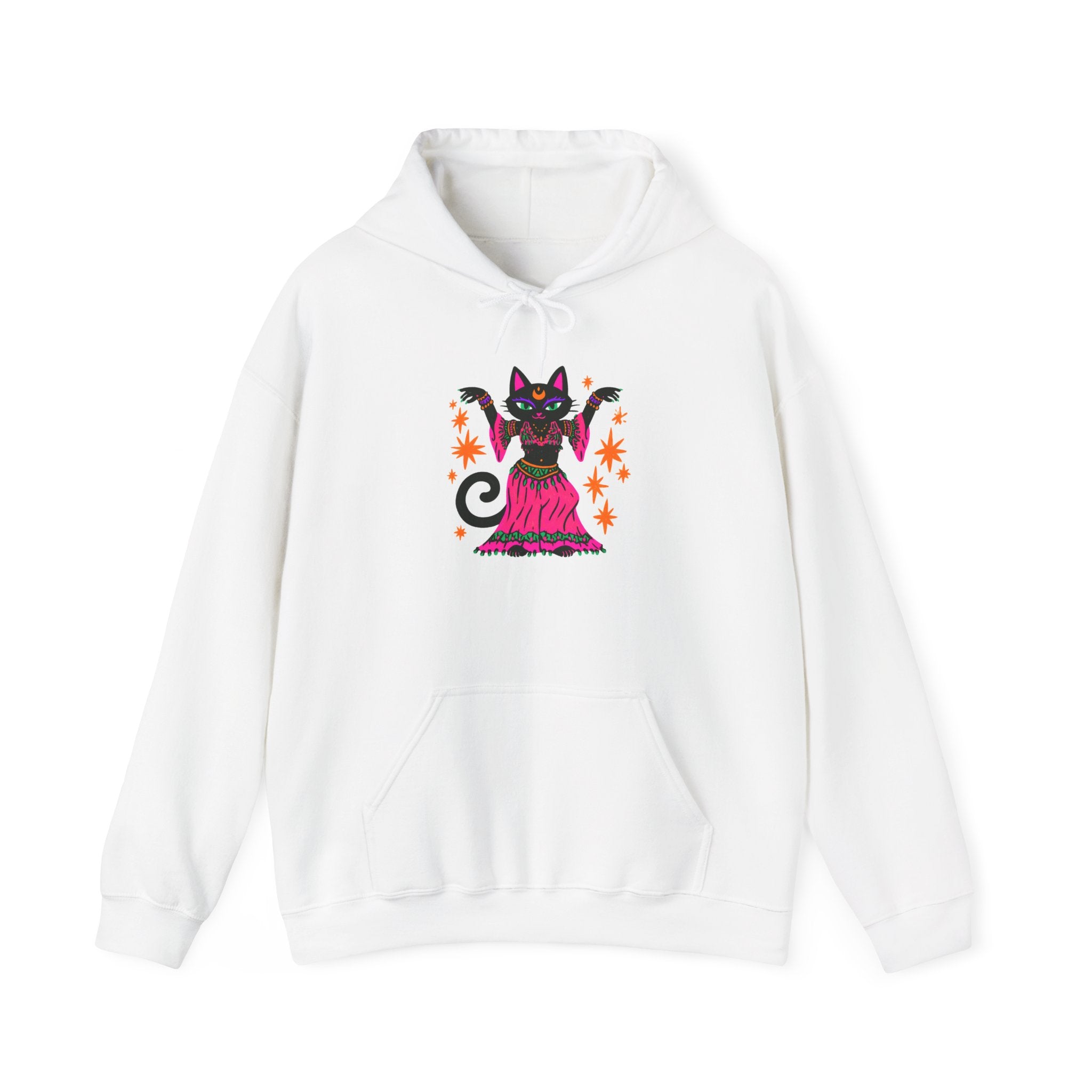 Belly Dance Cat Hoodie — Cute Black Gypsy Cat Pullover