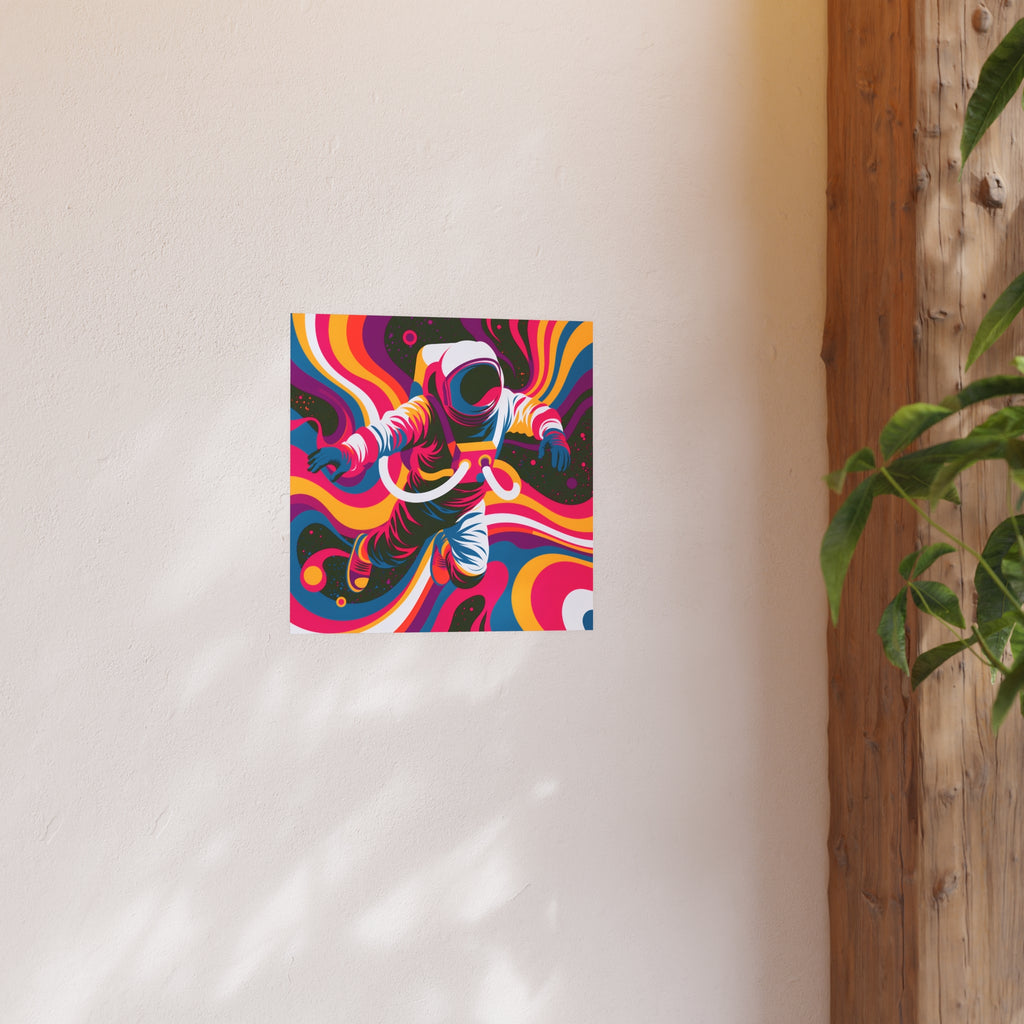 Psychedelic Astronaut Poster