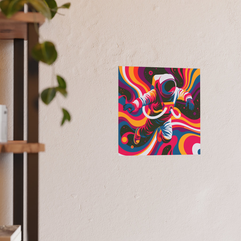 Psychedelic Astronaut Poster