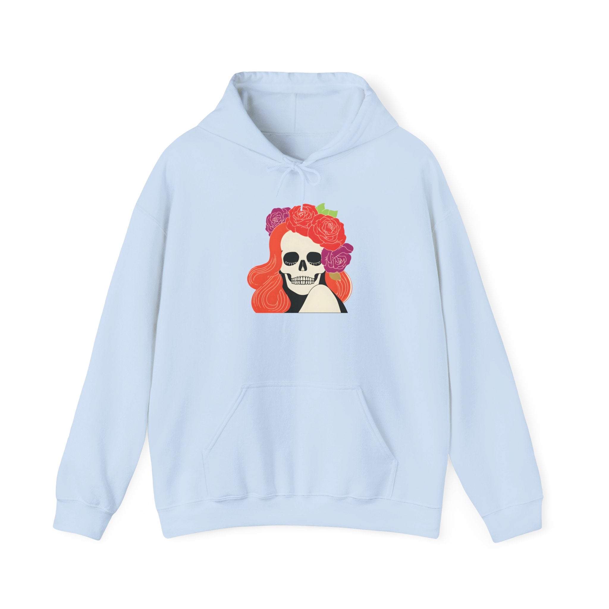 Skull Girl Hoodie — Floral Crown Day of the Dead Sweatshirt