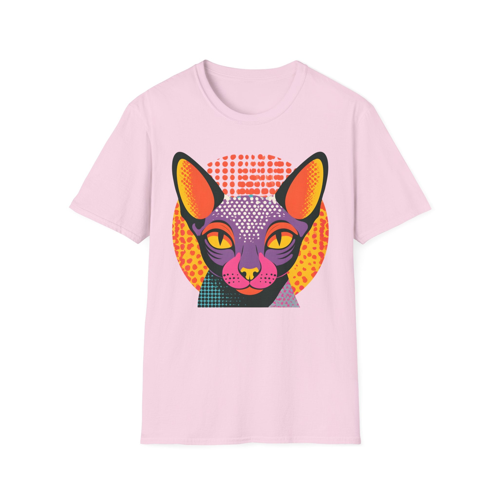 Pop Art Sphynx Cat T-Shirt | Colorful Retro Cat Tee