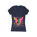 Neon Fairy Graphic Tee | V-Neck T-Shirt