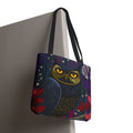 Midnight Owl Tote Bag | Night Forest Illustration, Moonlit Leaves