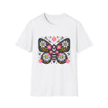 Floral Folk Art Butterfly T-Shirt | Daisy & Pink Flower Design