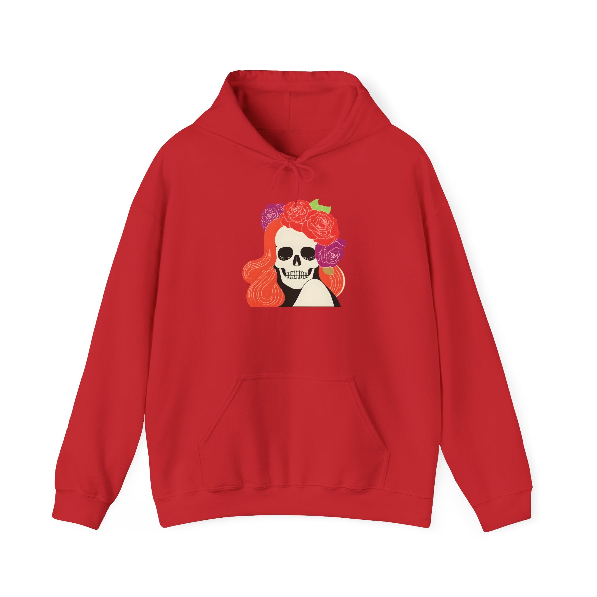 Skull Girl Hoodie — Floral Crown Day of the Dead Sweatshirt