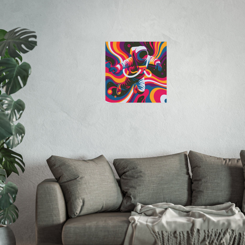 Psychedelic Astronaut Poster