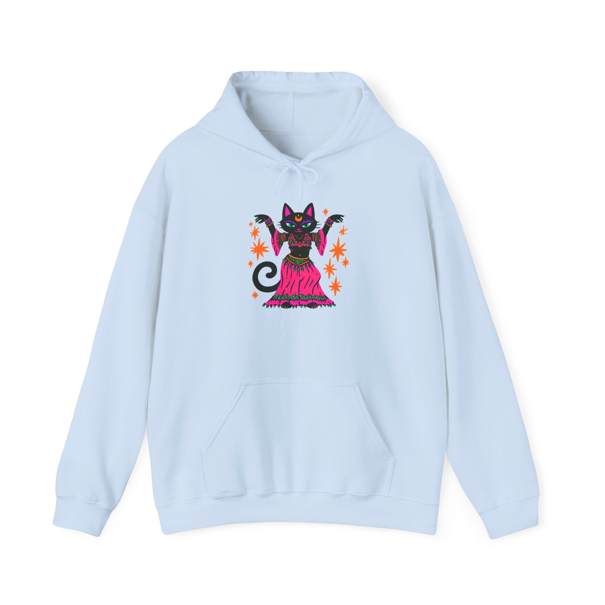 Belly Dance Cat Hoodie — Cute Black Gypsy Cat Pullover