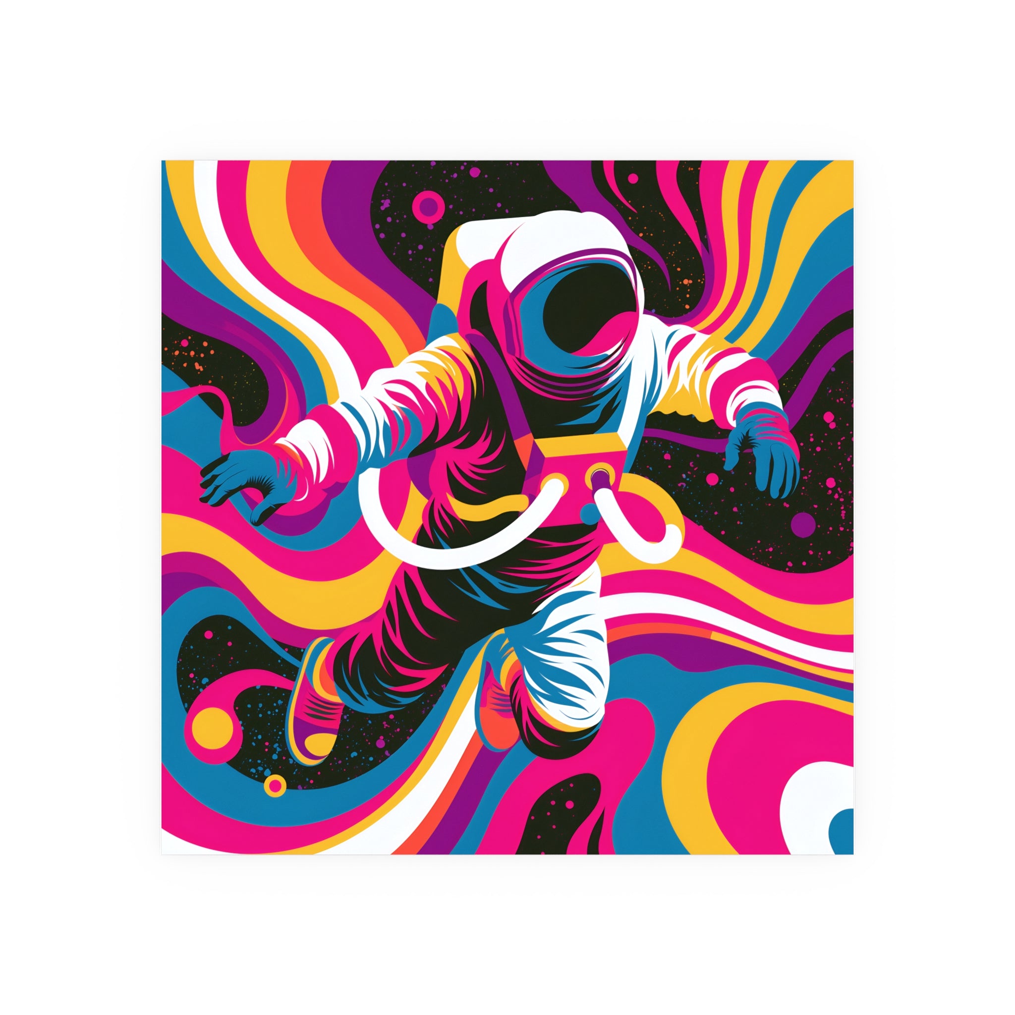 Psychedelic Astronaut Poster