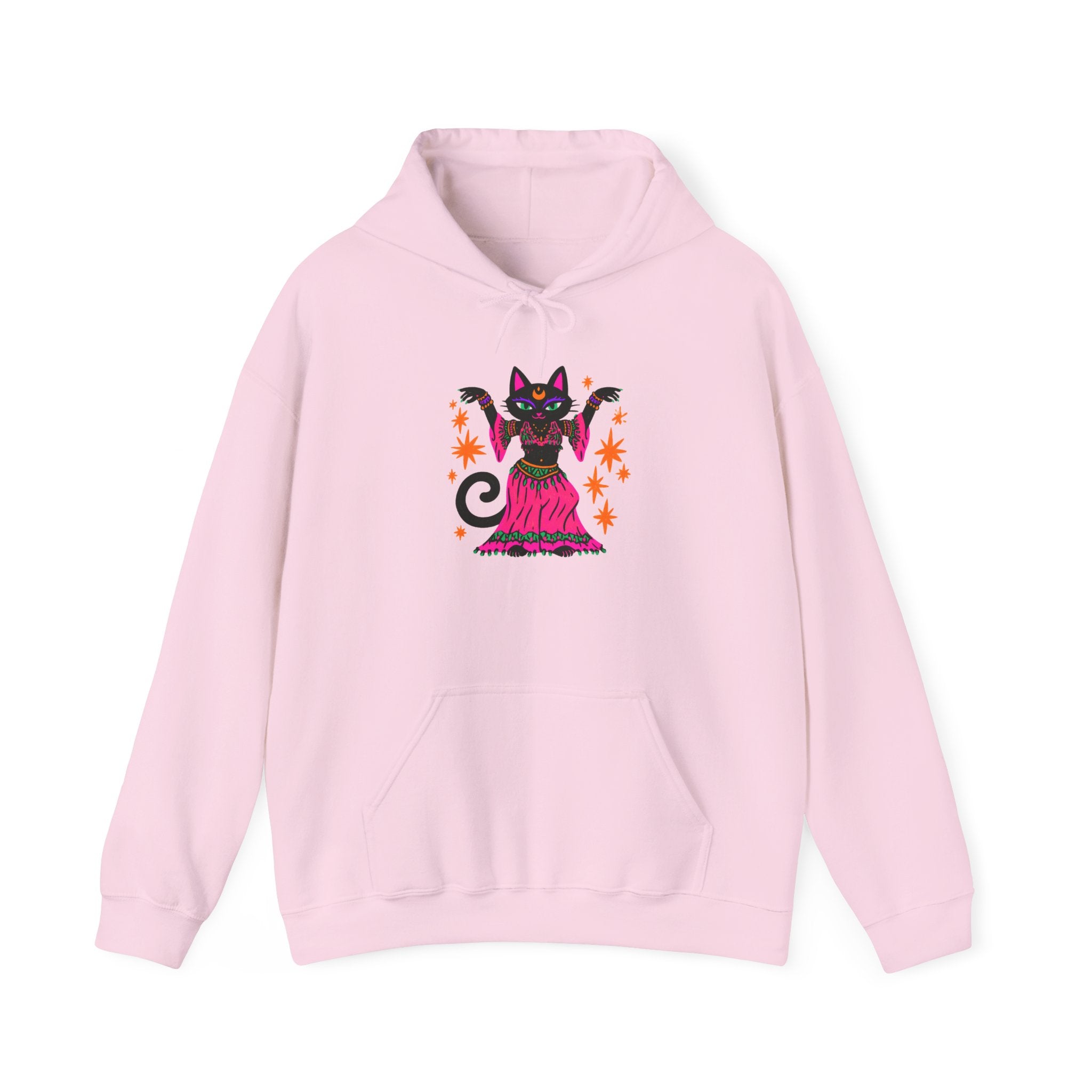 Belly Dance Cat Hoodie — Cute Black Gypsy Cat Pullover