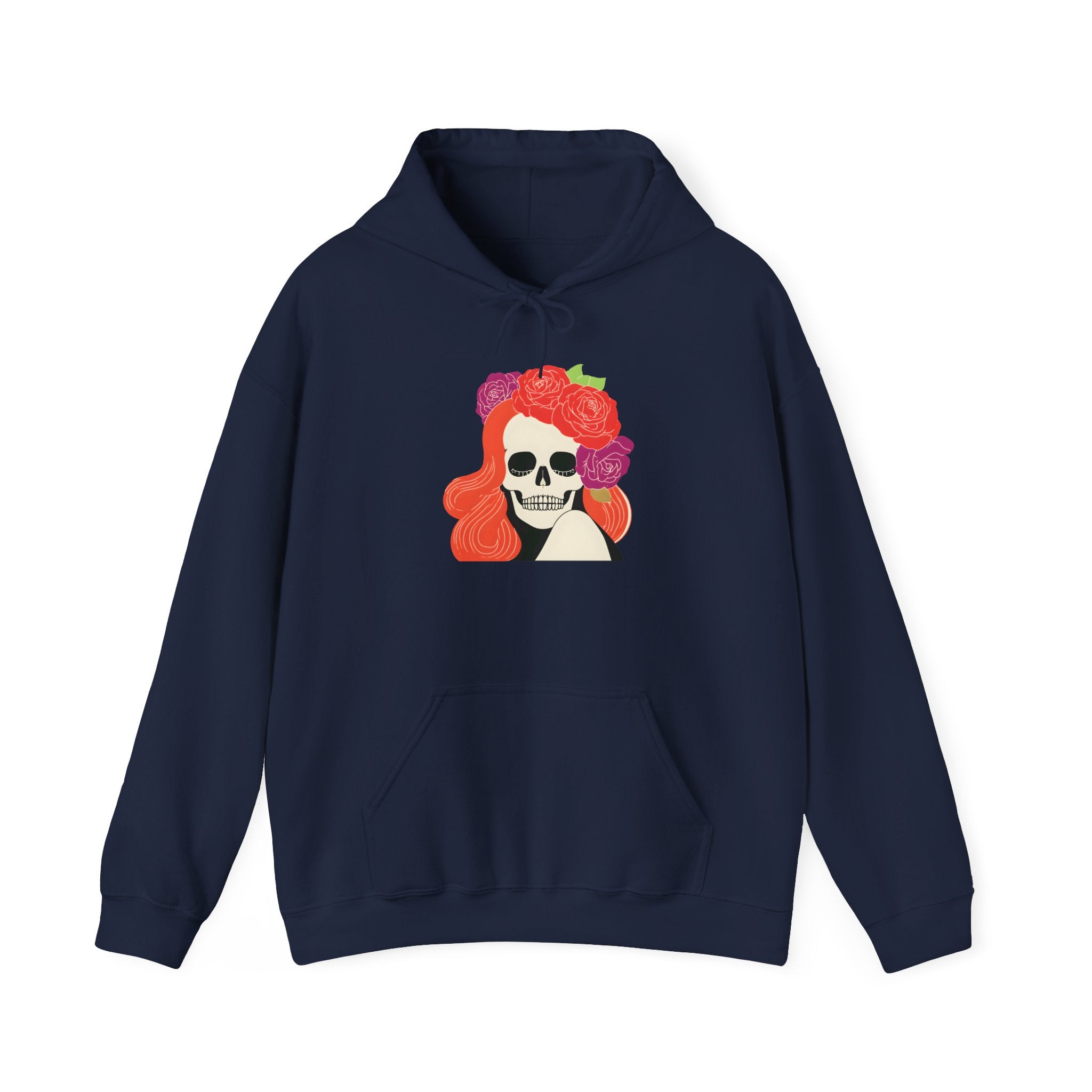Skull Girl Hoodie — Floral Crown Day of the Dead Sweatshirt