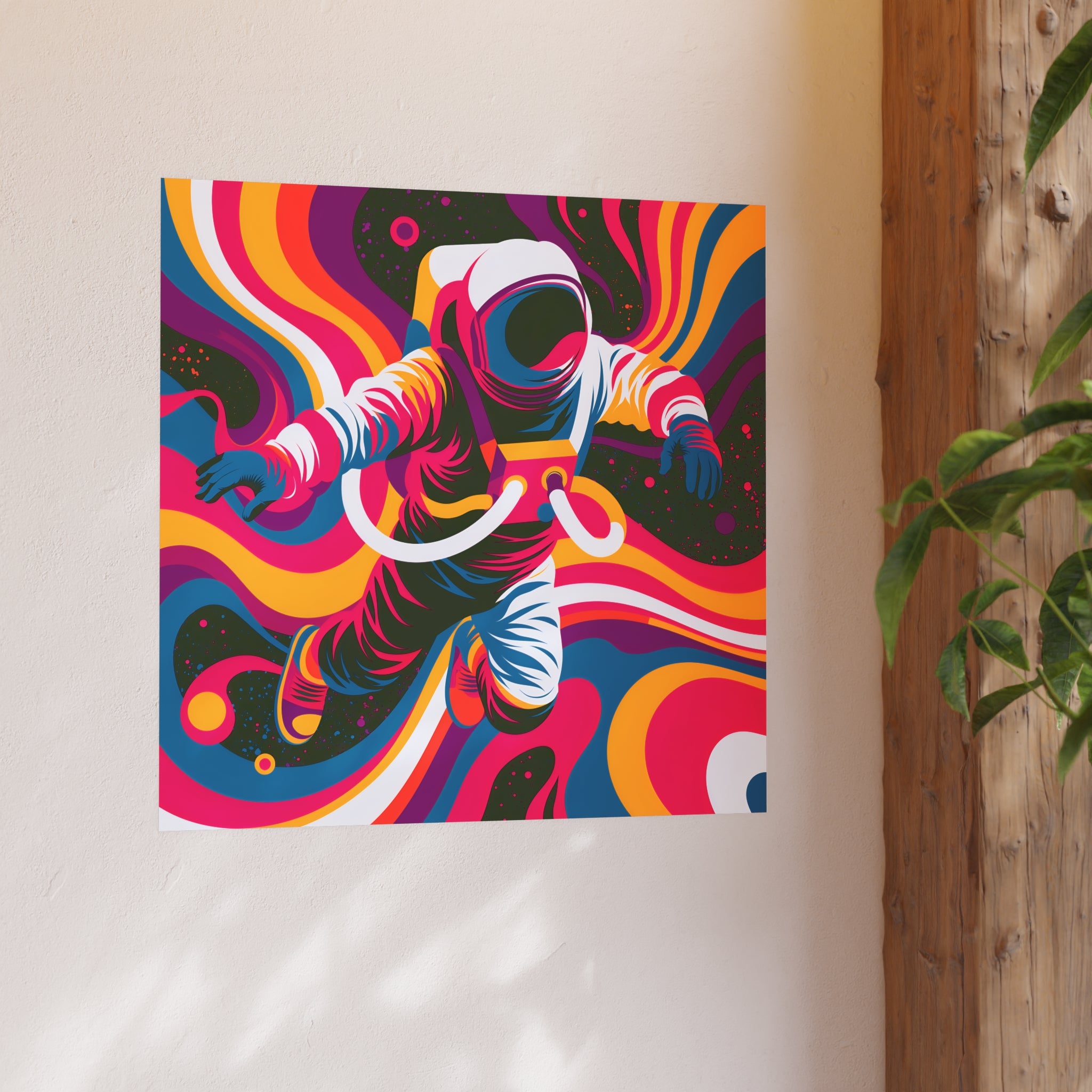 Psychedelic Astronaut Poster