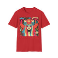 Flower Crown Psychedelic Fairy Girl T-Shirt | Retro Mushroom Art, Boho Portrait