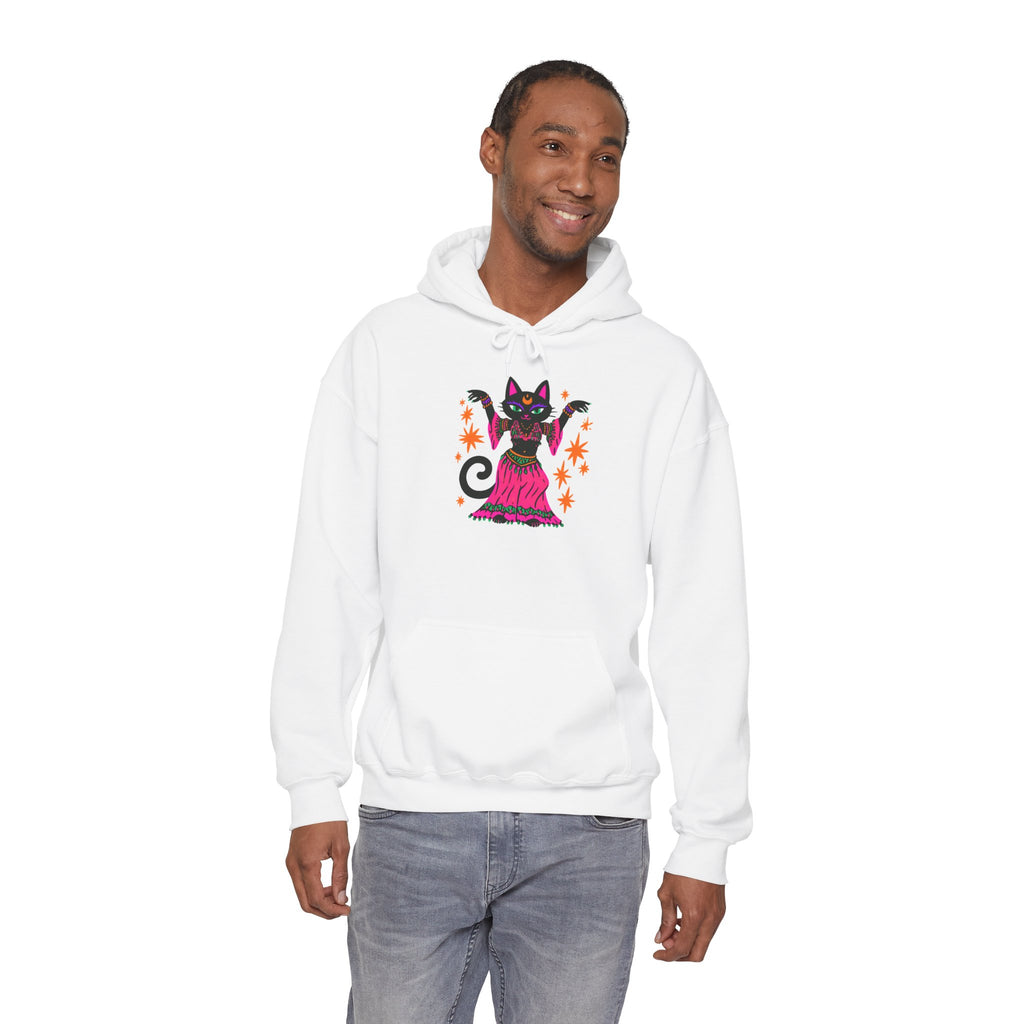 Belly Dance Cat Hoodie — Cute Black Gypsy Cat Pullover