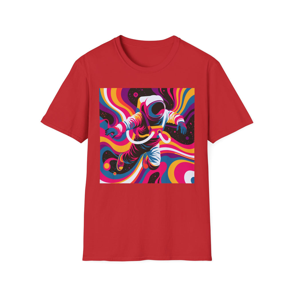 Psychedelic Astronaut Tee | Space Astronaut T-Shirt, Retro Color Swirl Psychonaut