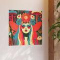 Psychedelic Floral Fairy Poster