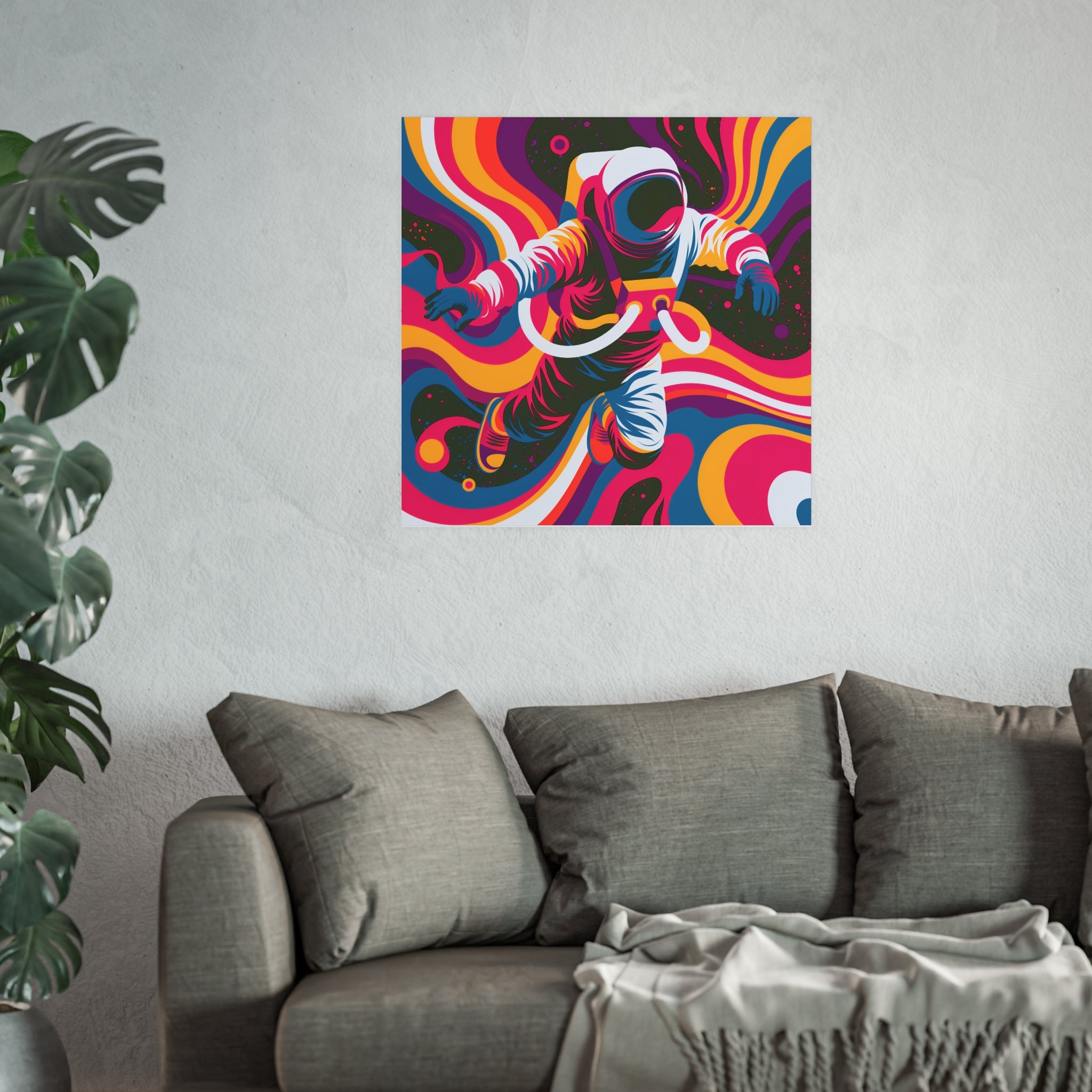 Psychedelic Astronaut Poster